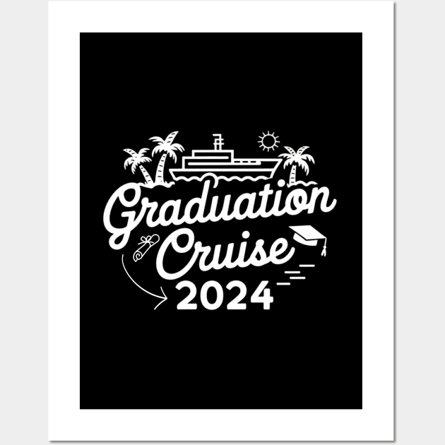 senior graduation cruise 2024 vacation Wall Art by Uniqueify